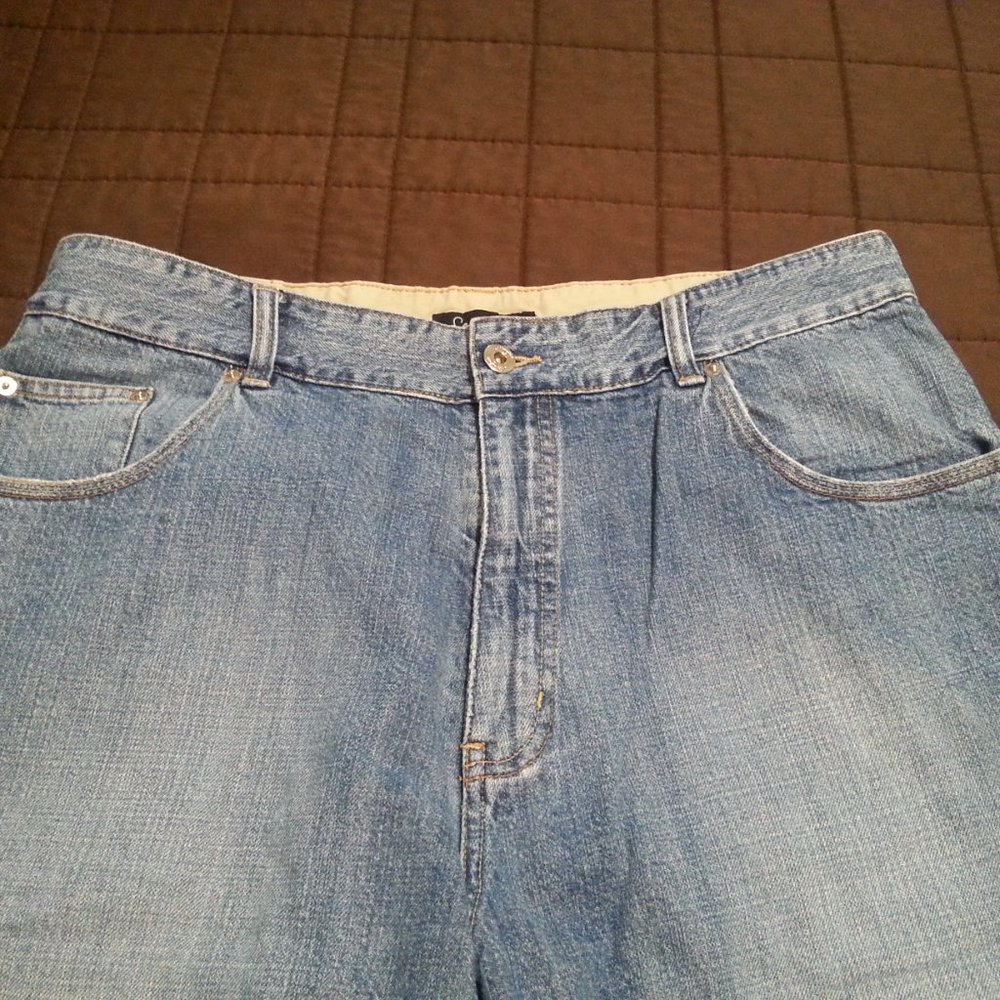 Vintage Y2K Sean John denim jean shorts Skater Baggy Streetwear Men's 36 - Picture 5 of 8